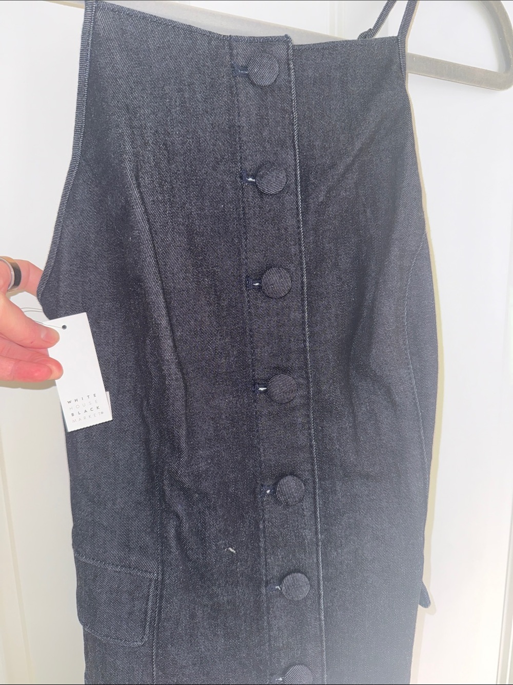 Never worn! Midnight Denim Button-Front Women's Dress Jacket
